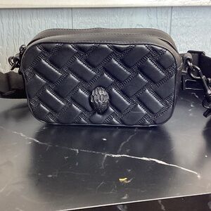 Kurt Geiger Black Quilted Belt Bag